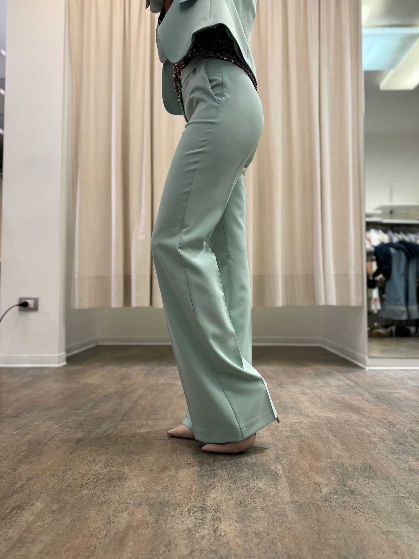 Eco Pantalone a zampa VERDE