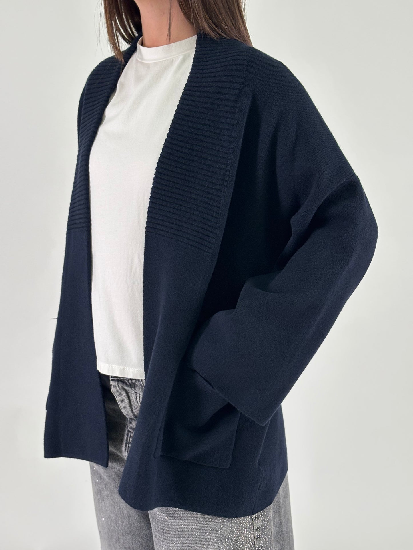 Myastreet Cardigan cropped BLU