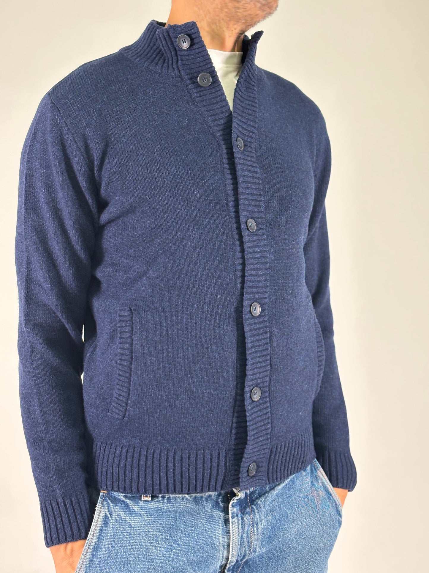 Sporting Mare Cardigan con tasche BLU
