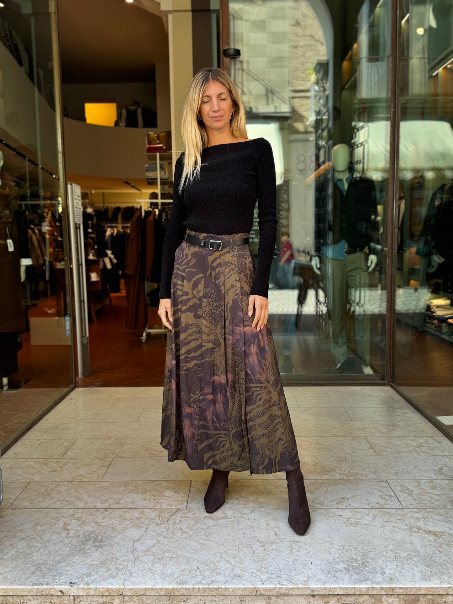 Anonyme Gonna lunga animalier FANTASIA