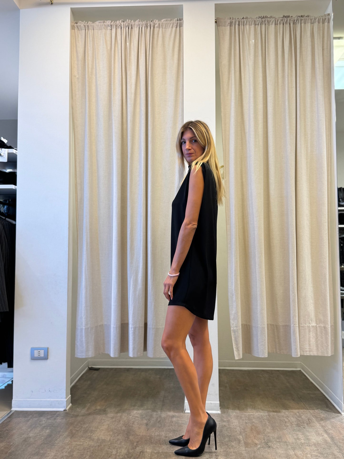 Myastreet Abito corto con spalline VERDE