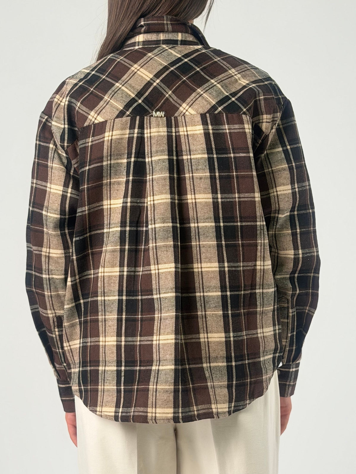 Camicia ml tartan con tasche
