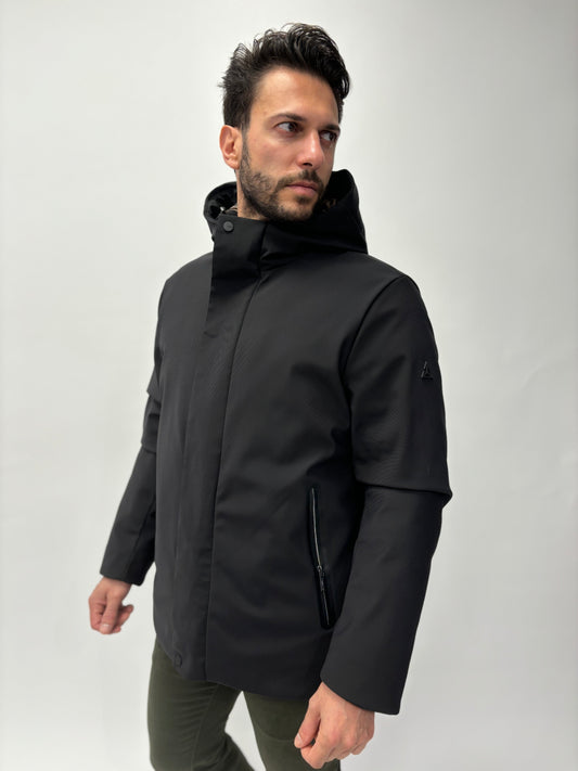 Heskimo Parka corto con imbottitura soft shell NERO