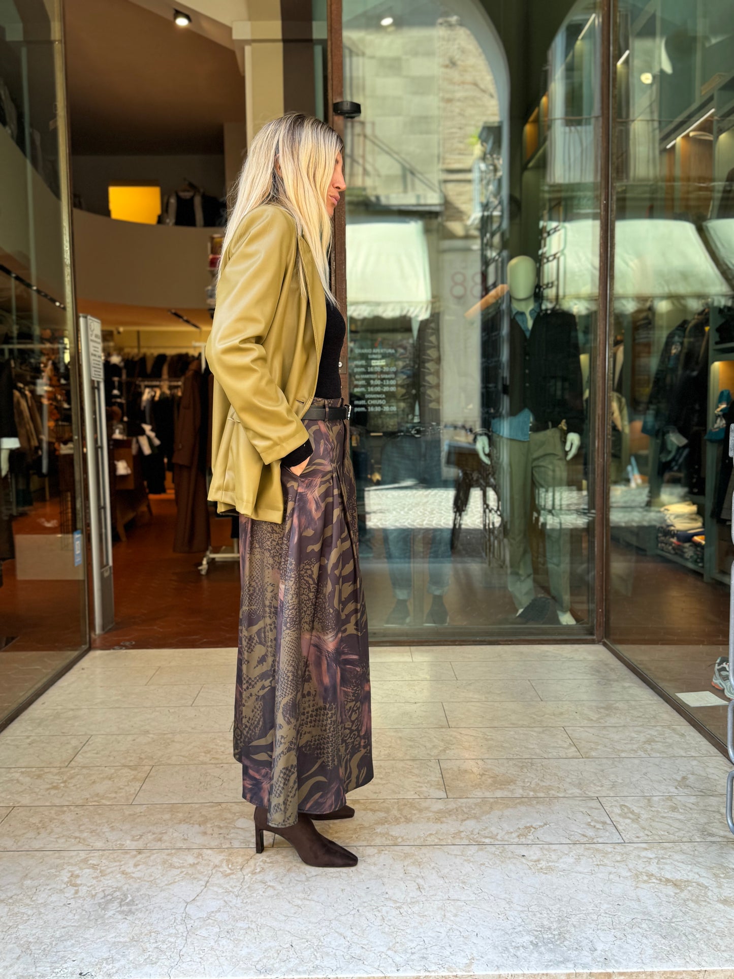 DIXIE giacca ecopelle 1238 OLIO