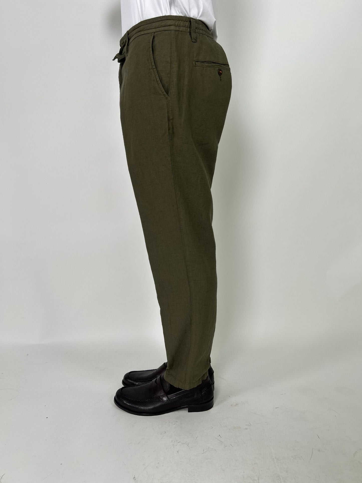 Pantalaccio in lino e cotone