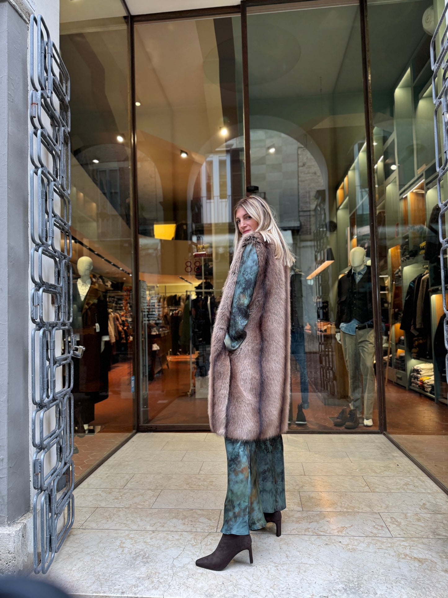 Mercì Abito lungo ml in viscosa VERDE