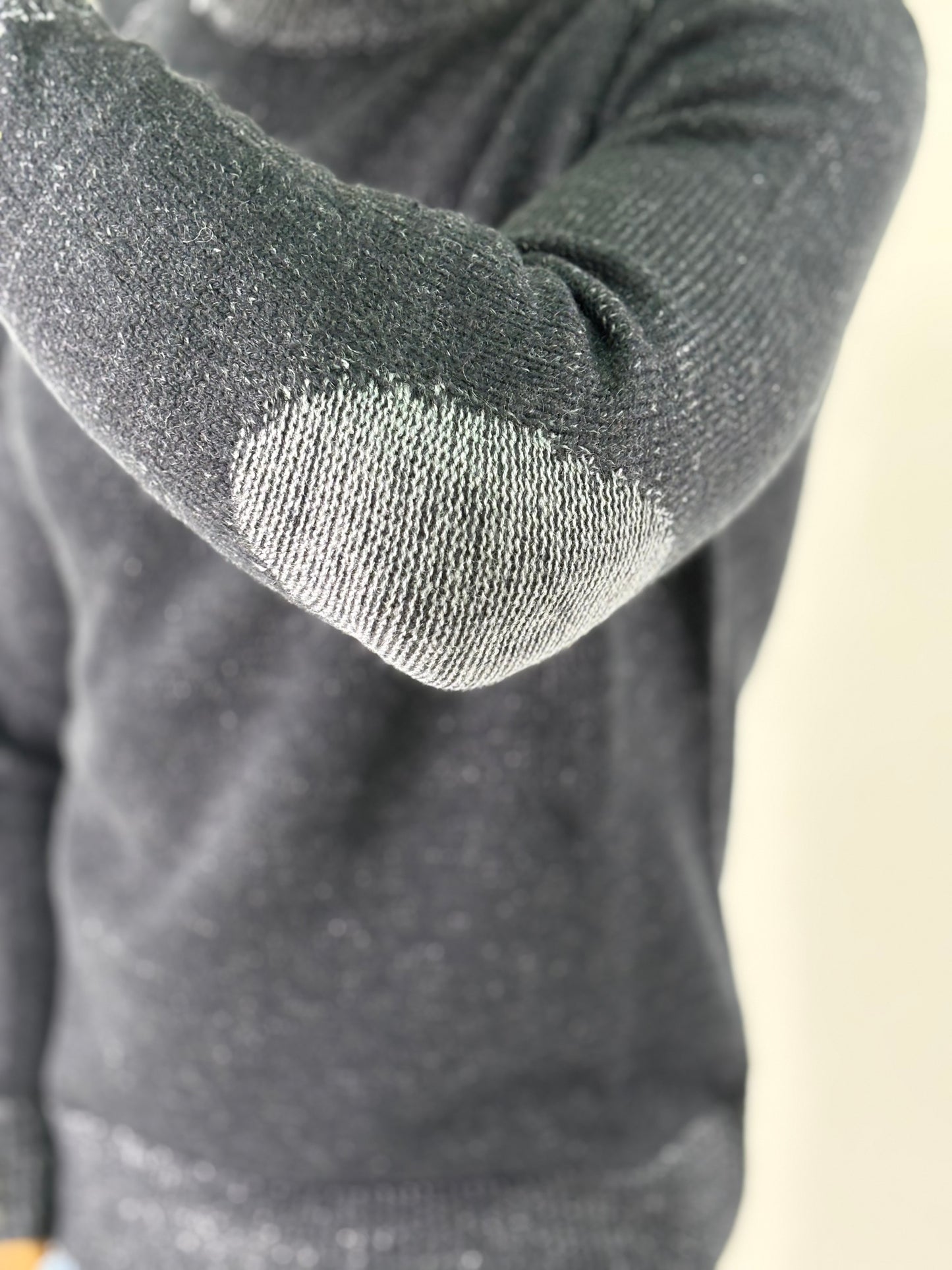 Loft 88 Maglia ml girocollo con taschino melange GRIGIO