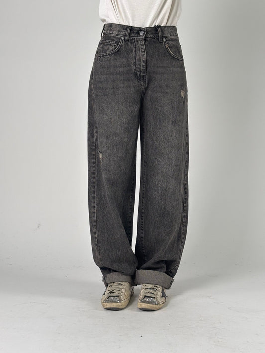 Jeans mod. stella con gamba larga