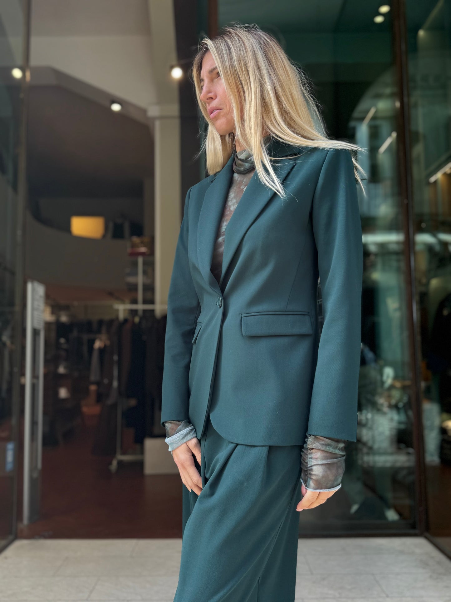 Mercì Giacca ad un bottone VERDE