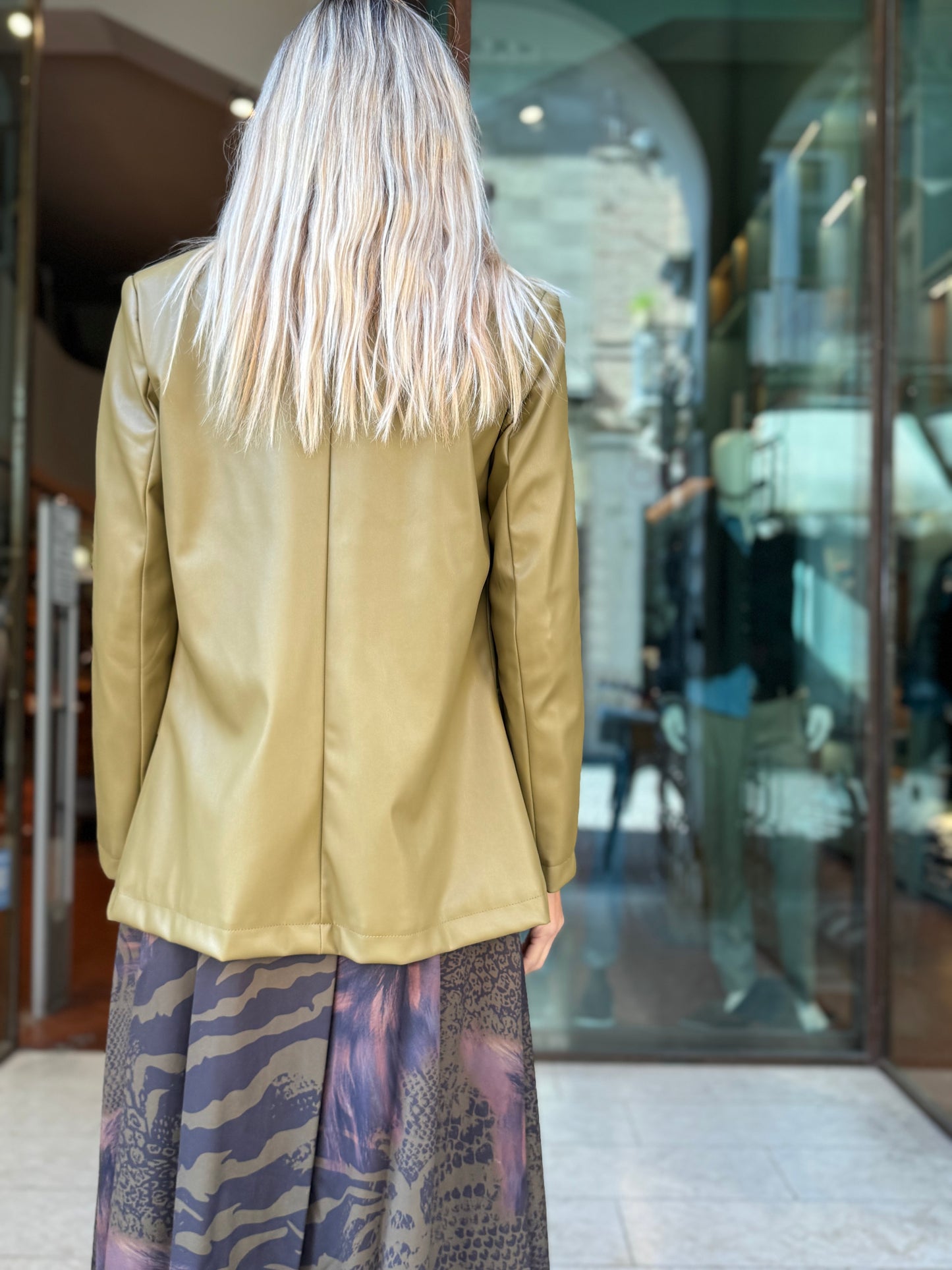 DIXIE giacca ecopelle 1238 OLIO