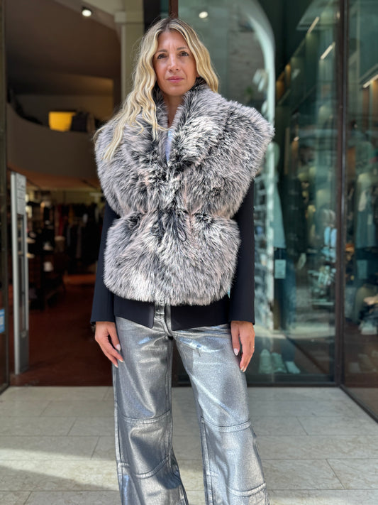 Patrizia Pepe Gilet pelliccia sintetica PESCA