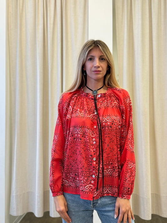 Susy Mix Camicia pittore fantasia ROSSO