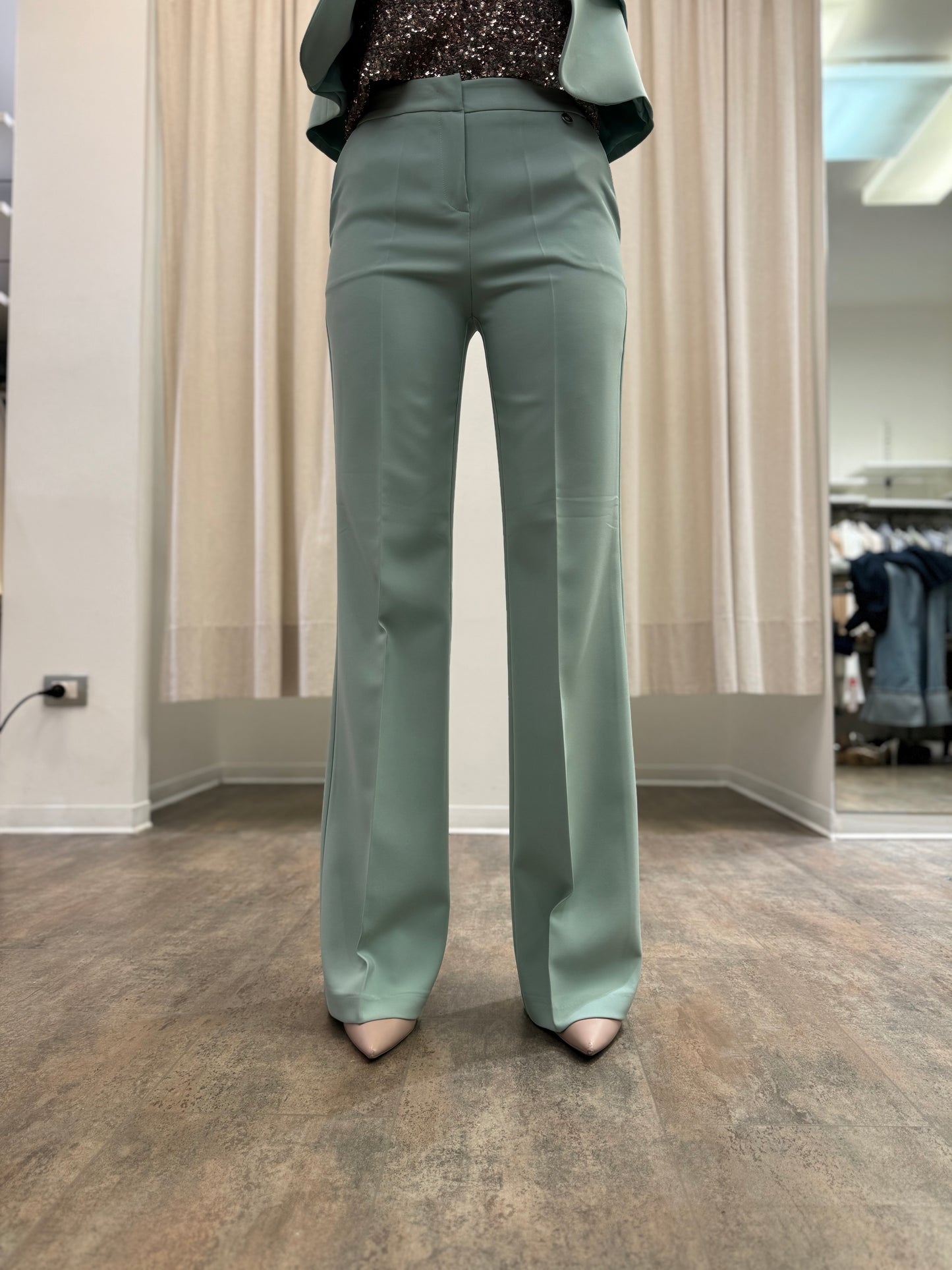 Eco Pantalone a zampa VERDE