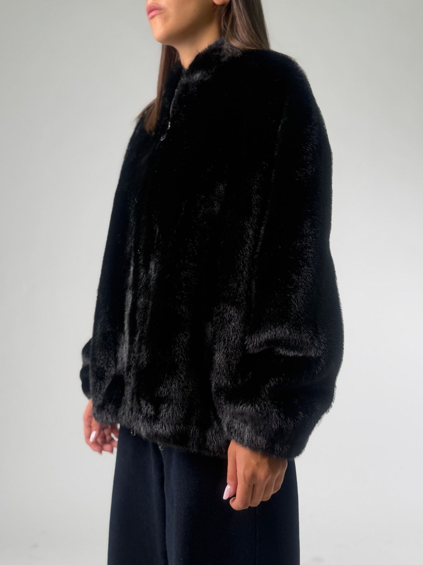Simil pelliccia modello bomber