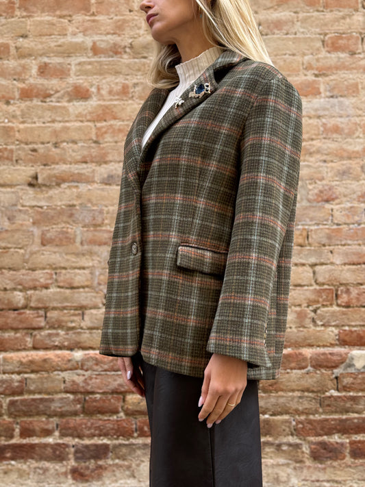 DIXIE giacca scacchi VERDE