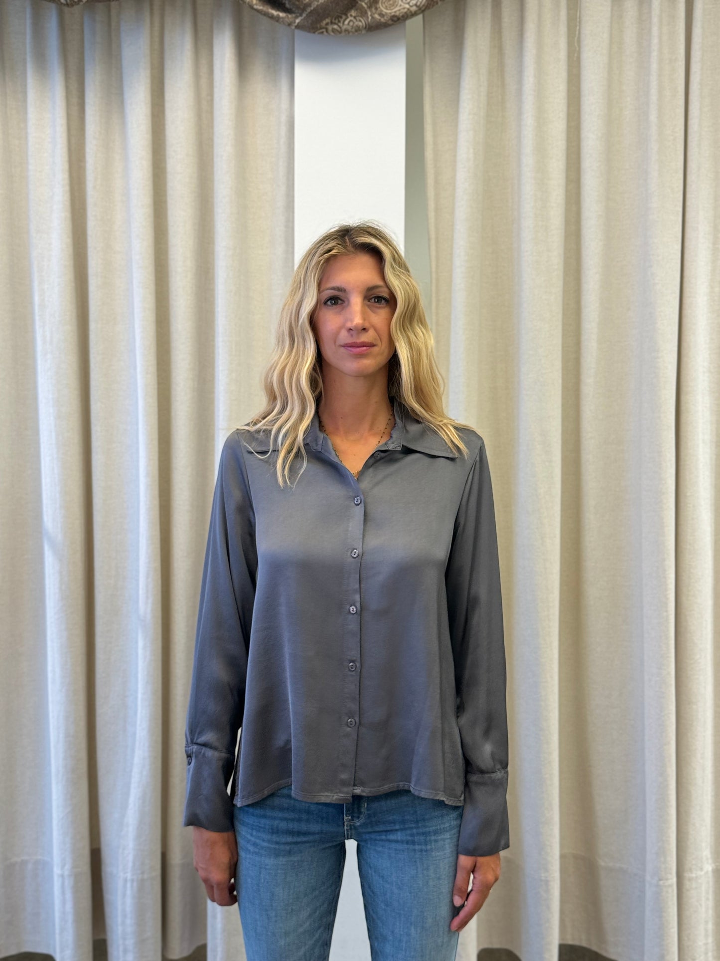 Eco Camicia raso GRIGIO