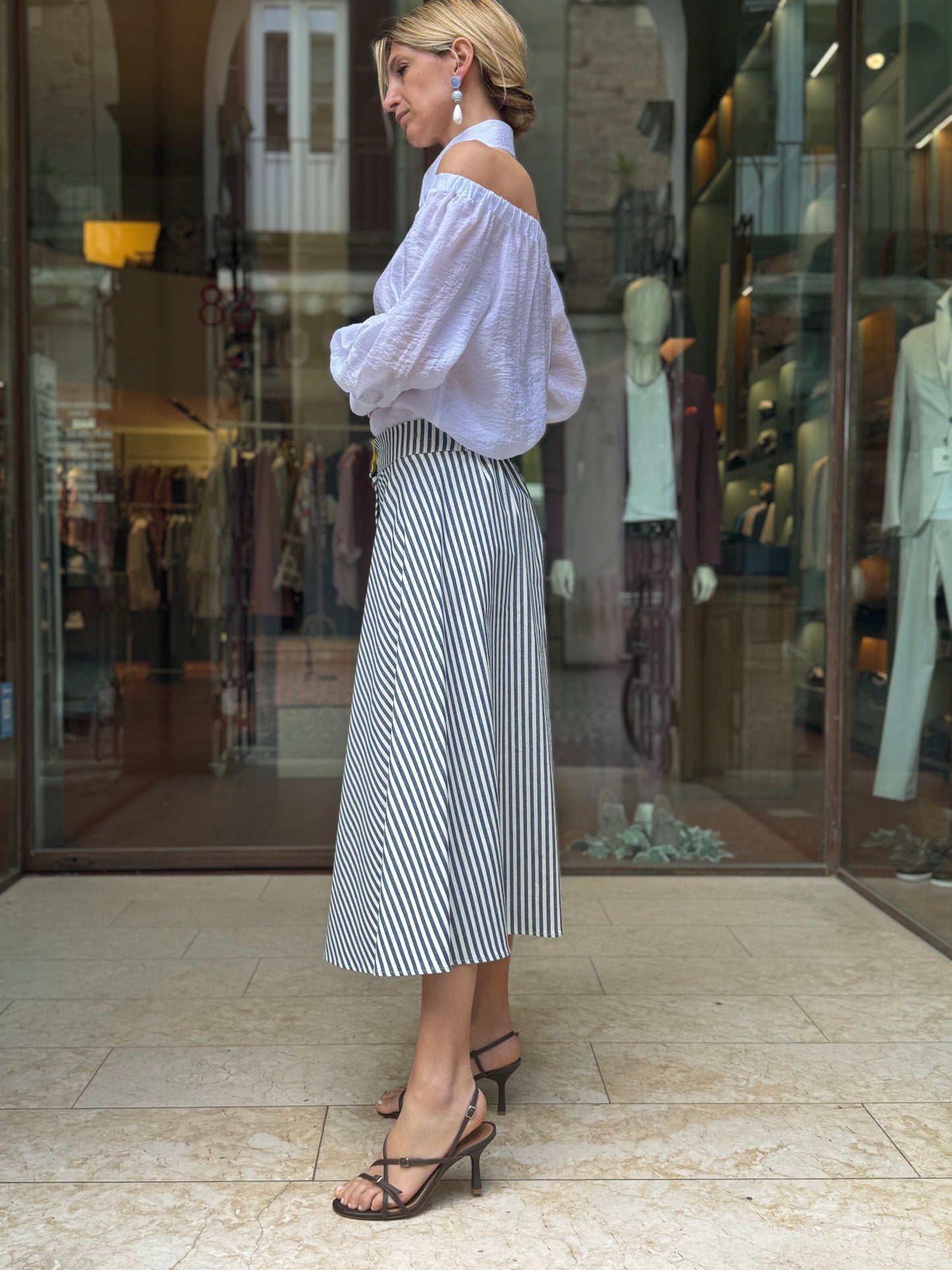 MERCI' gonna rigata BIA/BLU