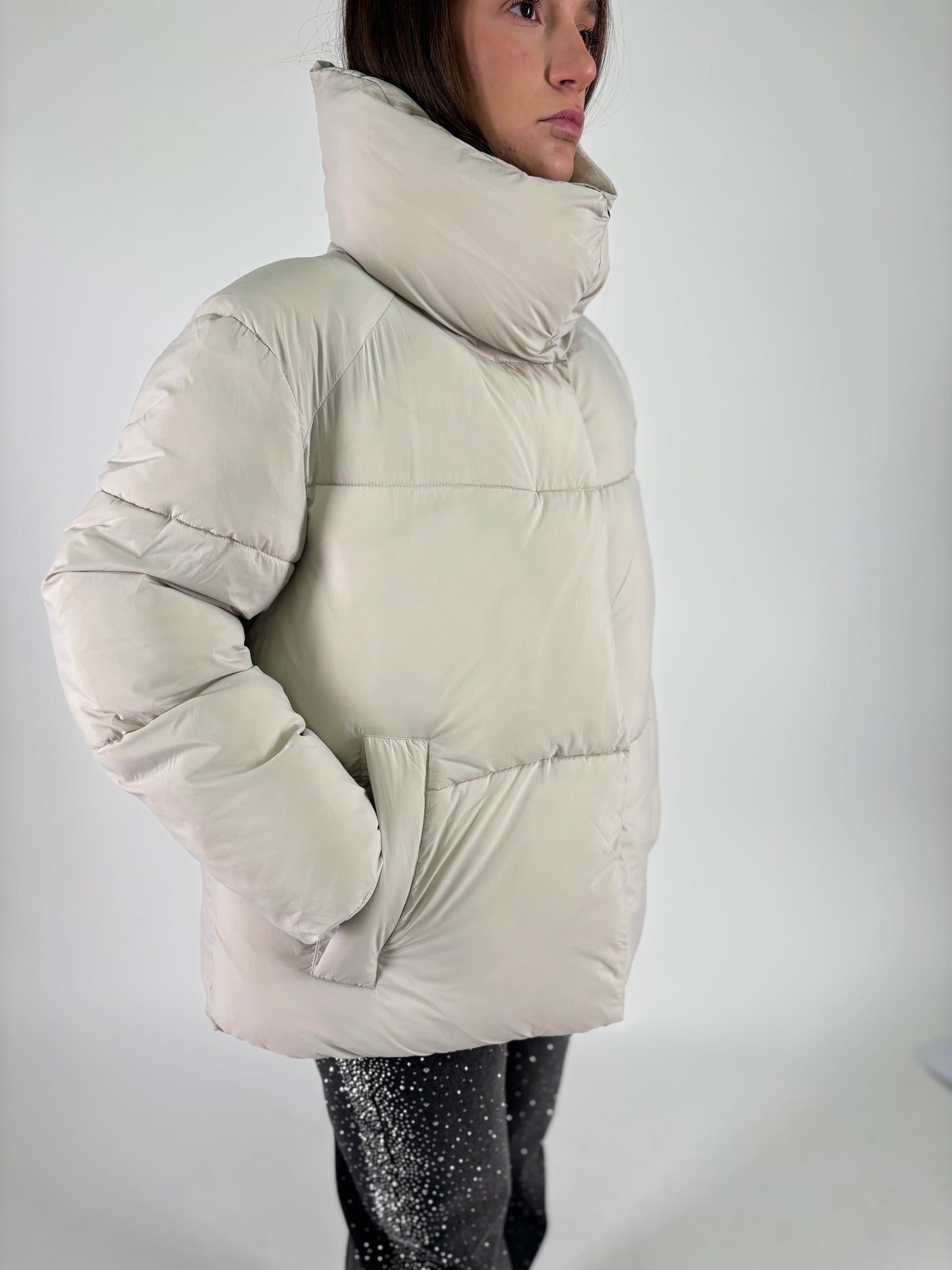 FREEDOMDAY Piumino corto collone ecodown BURRO