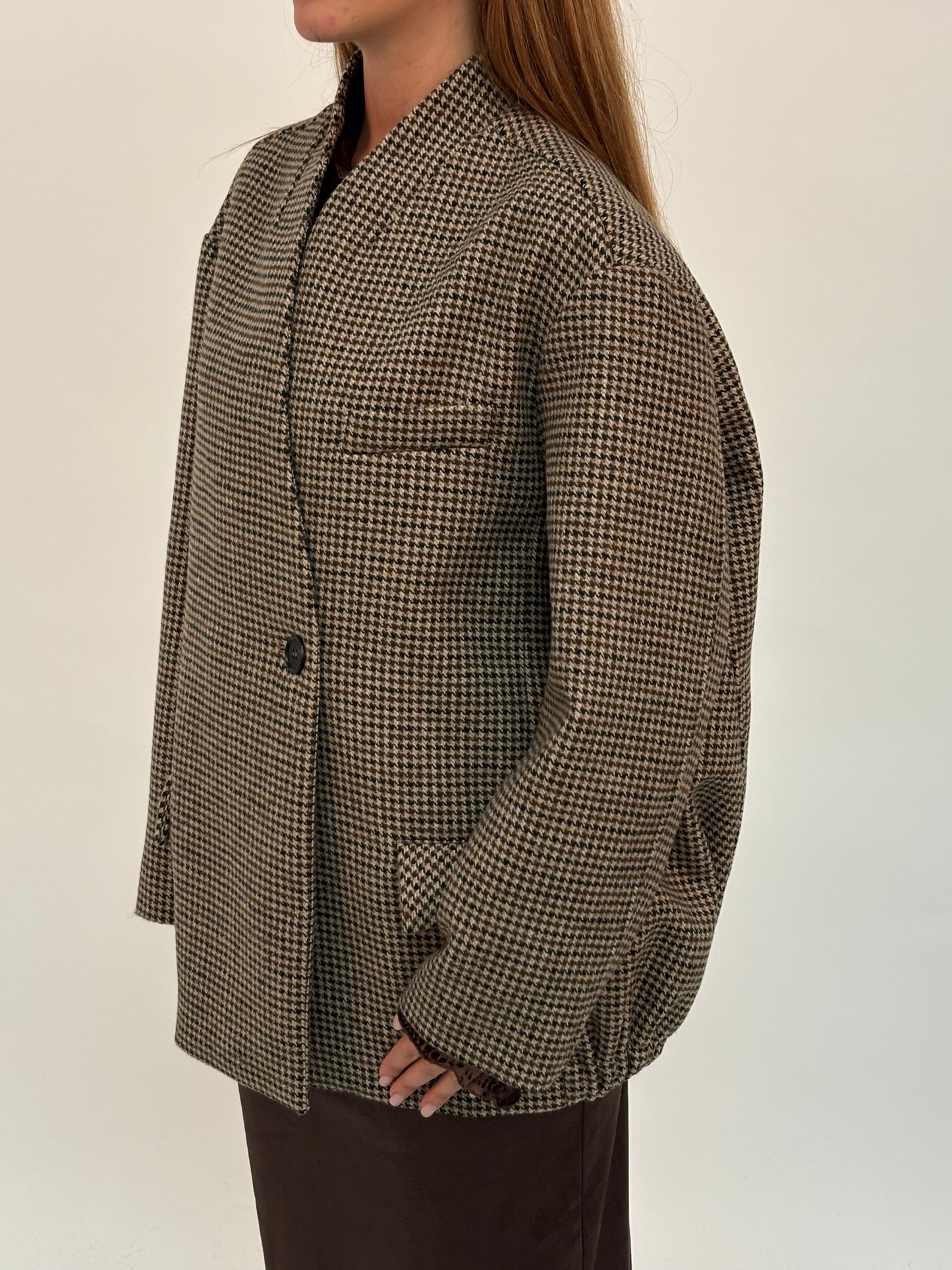 Dixie Giacca corta pied de poule NERO/MARRONE/BEIGE