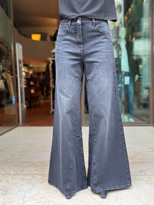 Patrizia Pepe Jeans palazzo NERO