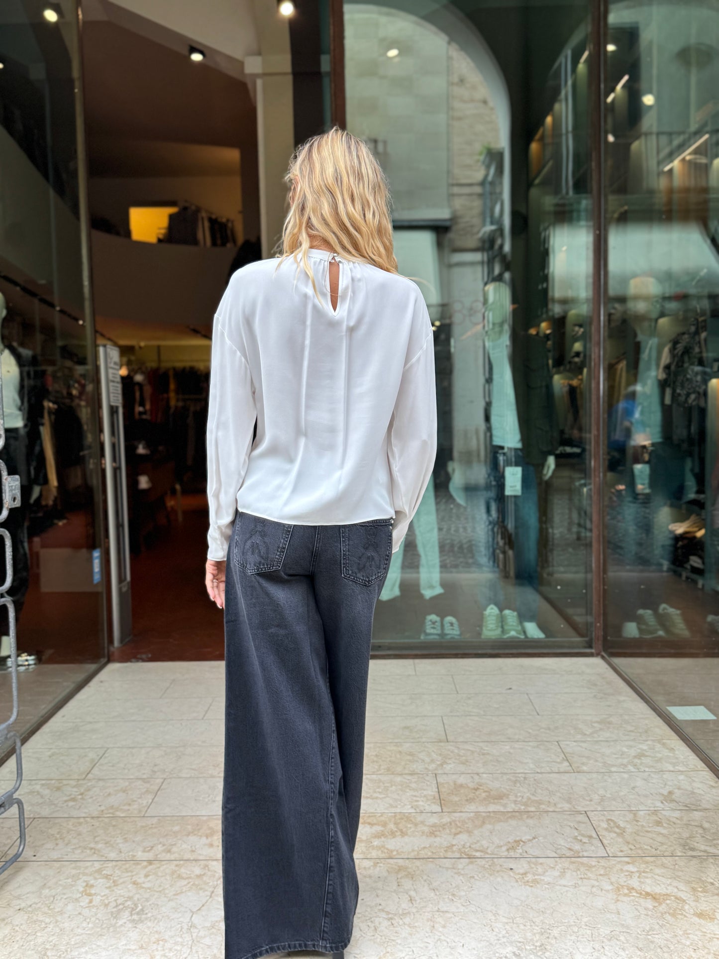 PATRIZIA PEPE Blusa m/l viscosa BIANCO