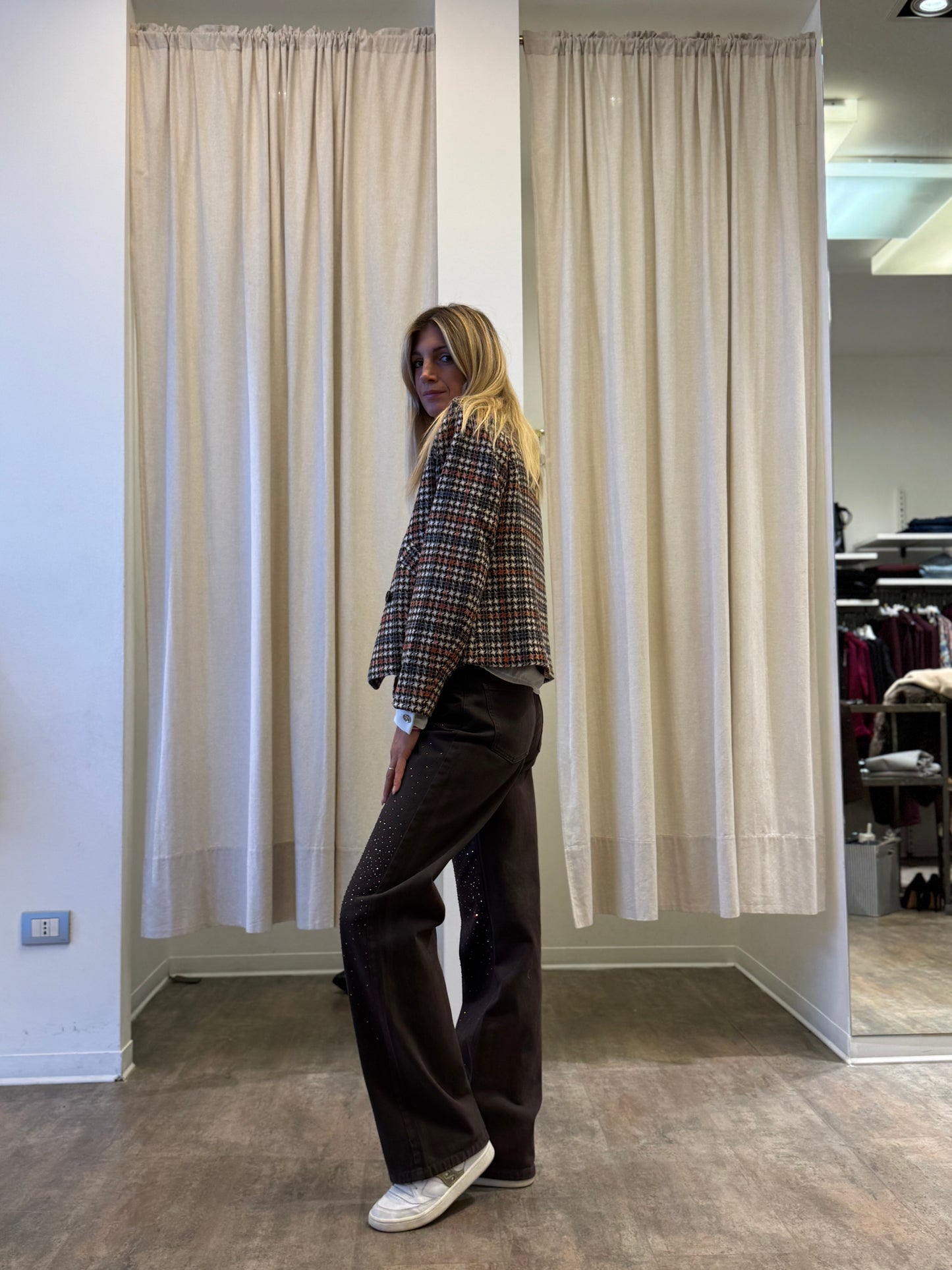 Susy Mix Jeans con punti luce MARRONE