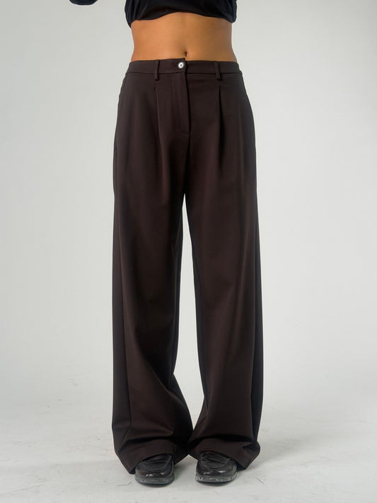 Pantalone palazzo con pence