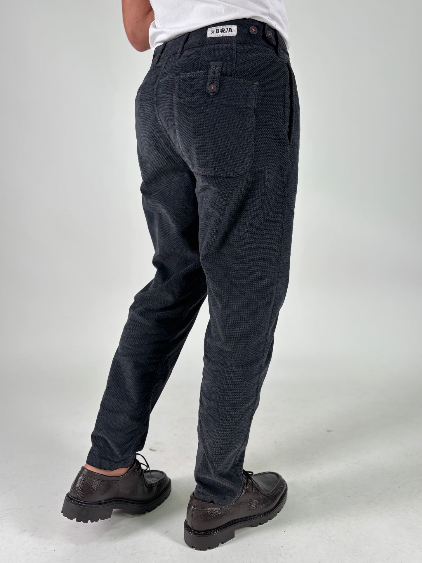 Berna Pantalone in velluto diagonalino ANTRACITE