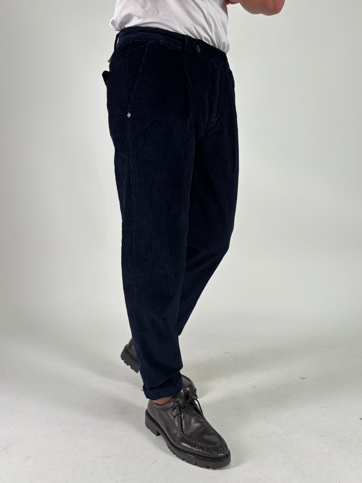 Markup pantalone velluto coste larghe BLU