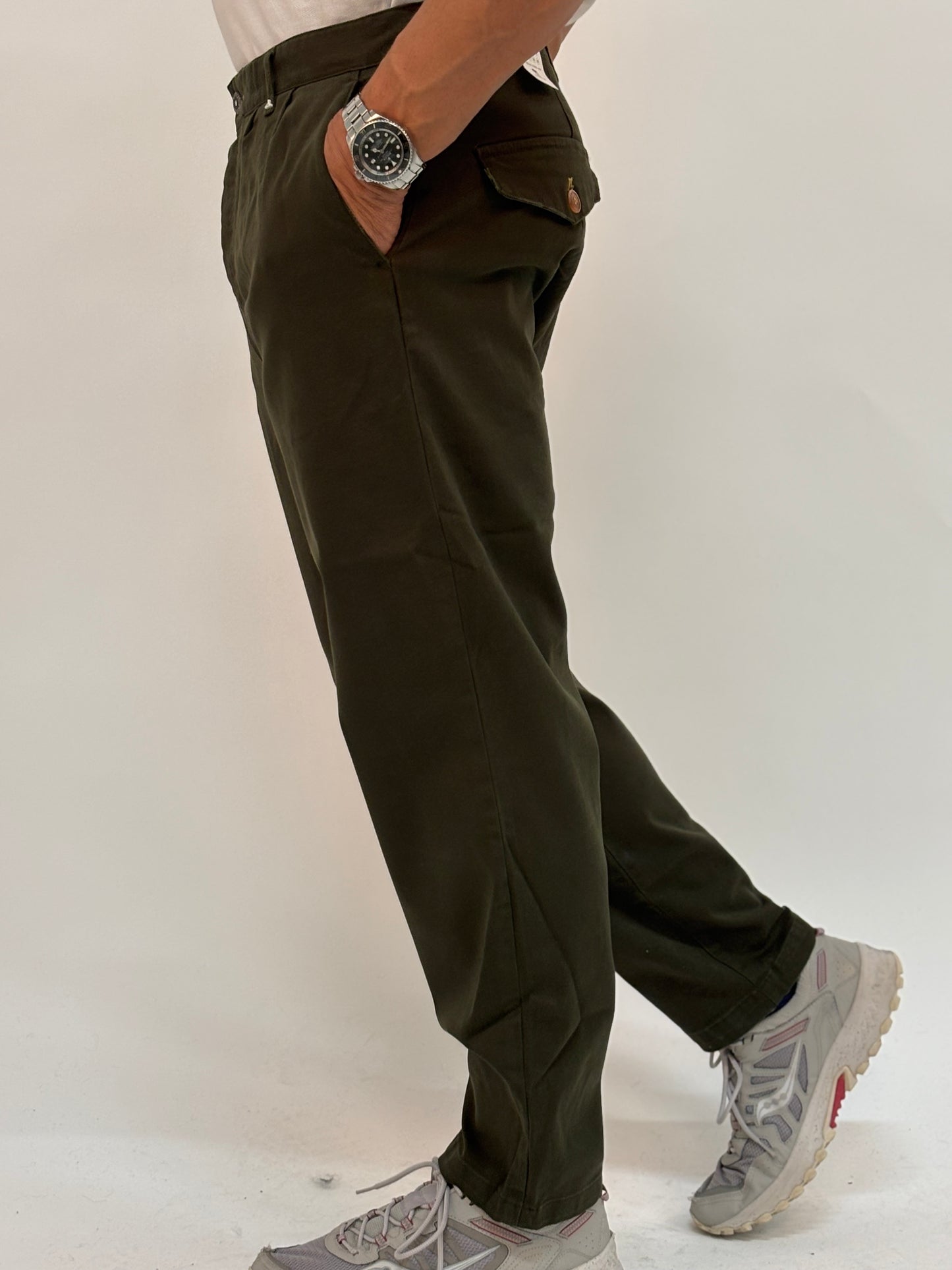 Berna Pantalone con pence MILITARE