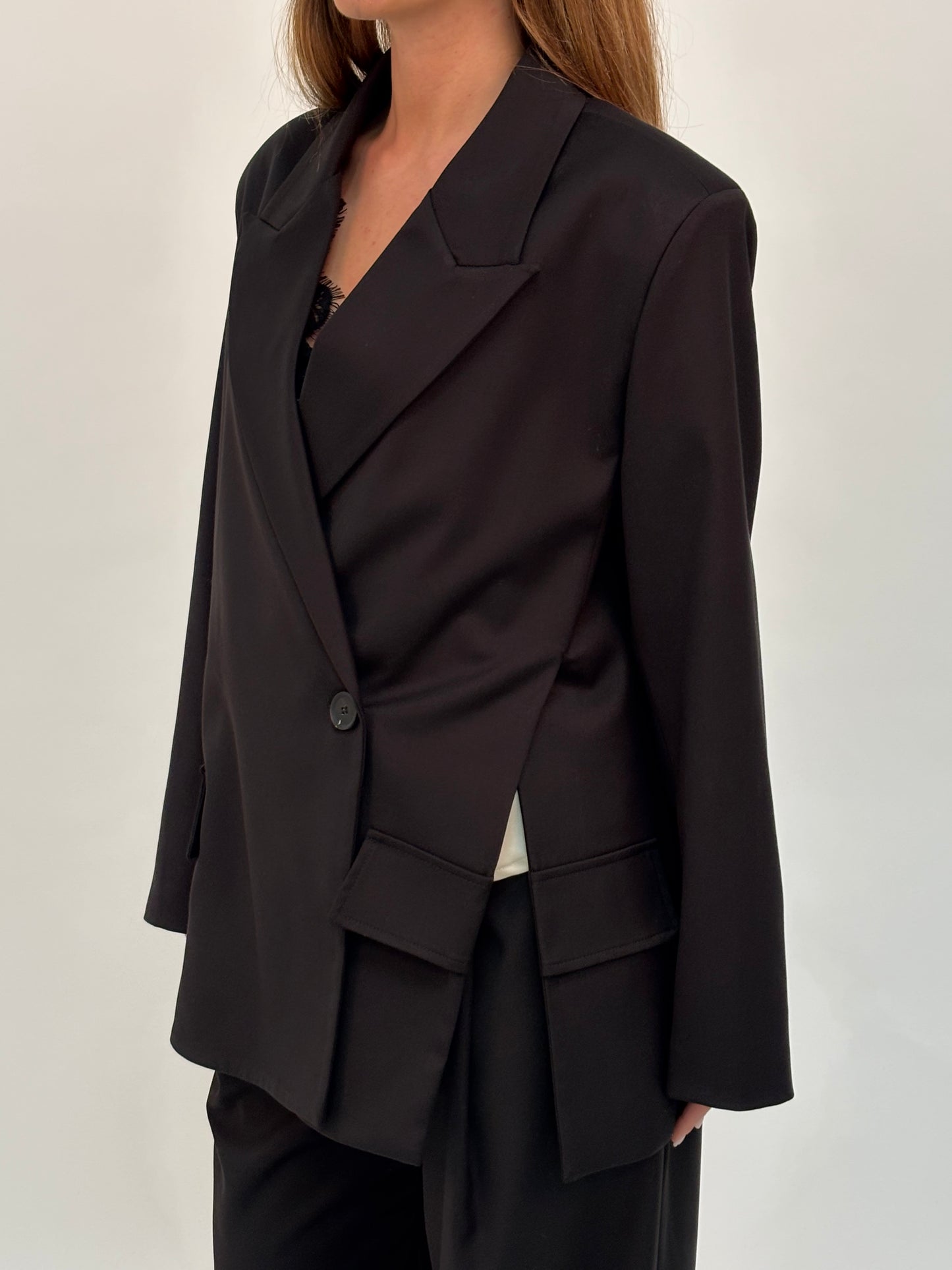 Dixie Giacca con spacchi laterali NERO