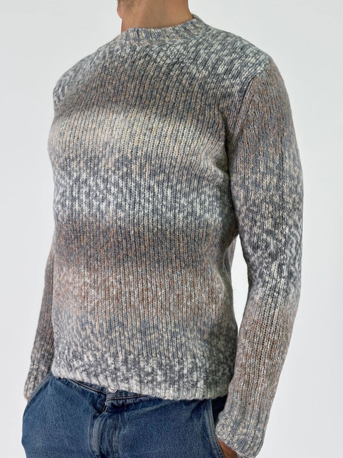 Retois Maglia girocollo ml multicolor GRIGIO