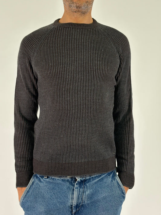 Markup Maglia ml girocollo m. inglese GRIGIO/MARRONE