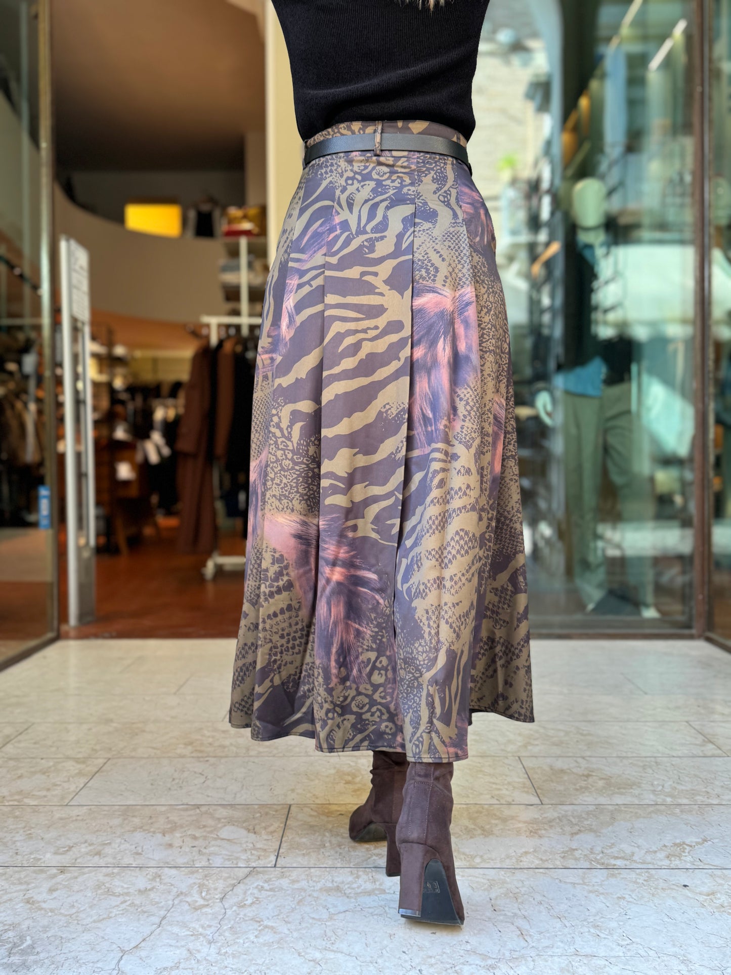 Anonyme Gonna lunga animalier FANTASIA