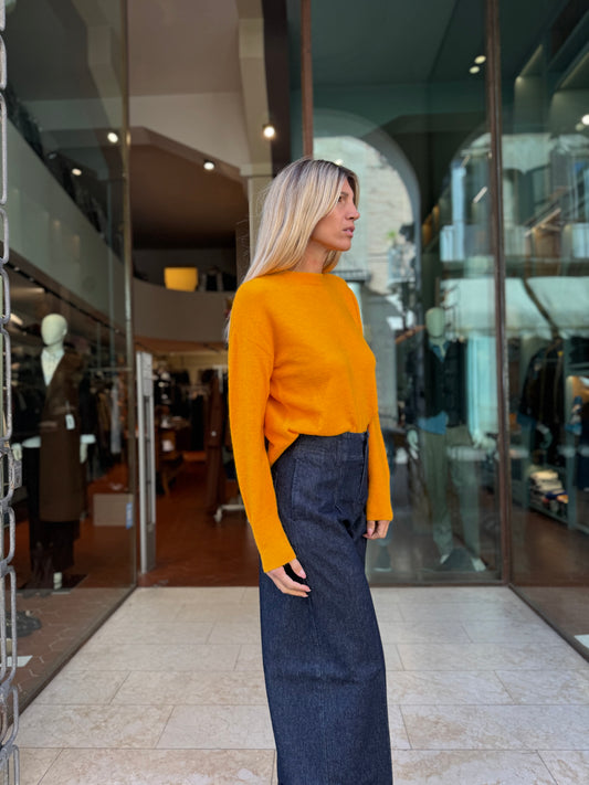 Patrizia Pepe Maglia ml lana/alpaca ARANCIO
