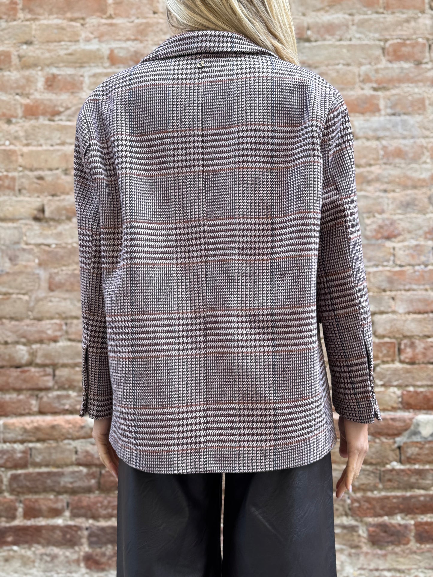 DIXIE giacca scacchi CAMMELLO