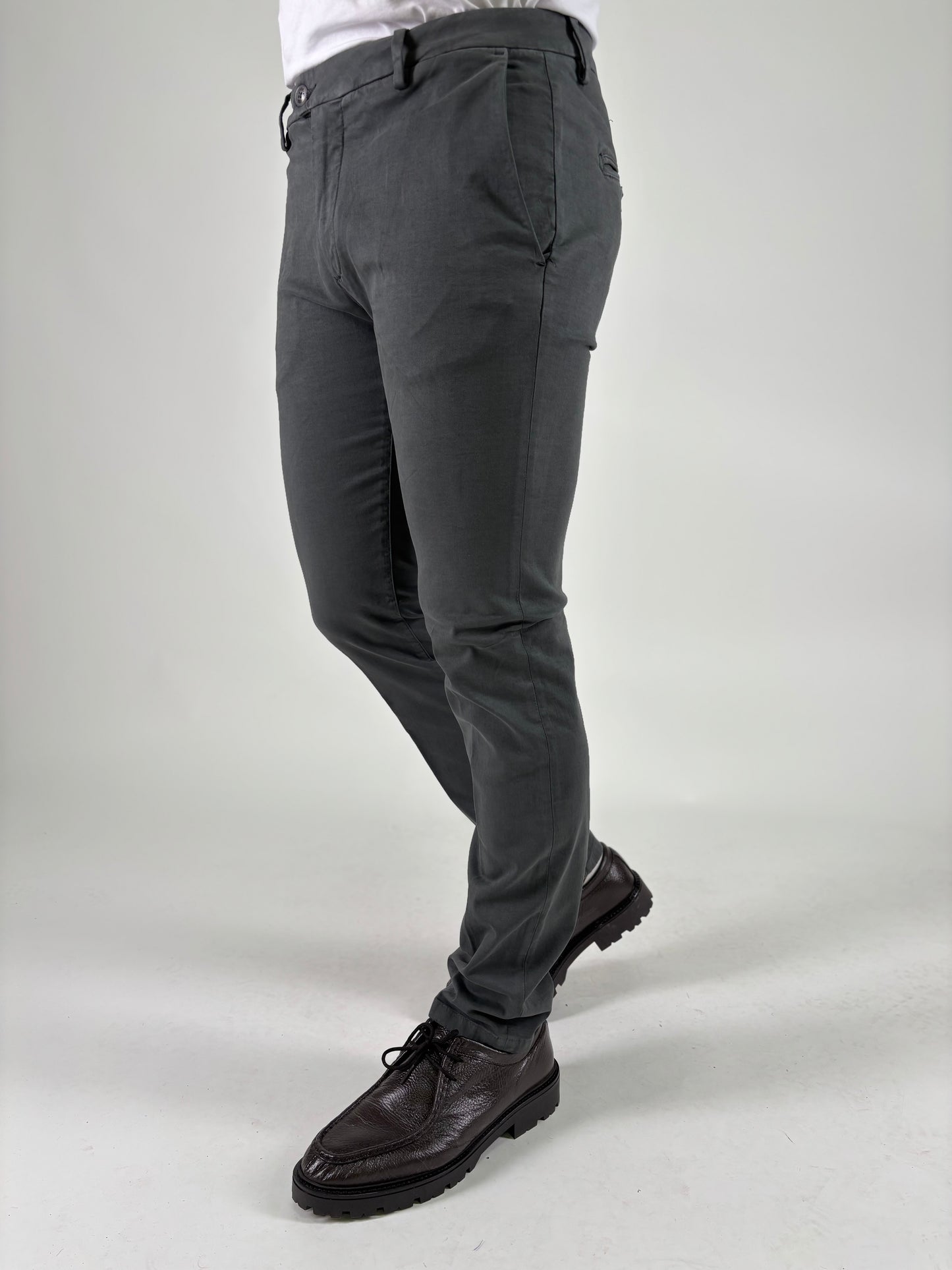 Teleria Zed Pantalone  slim ANTRACITE
