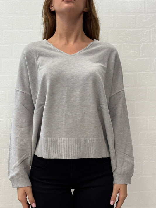 Griffai Maglia ml con collo V PERLA