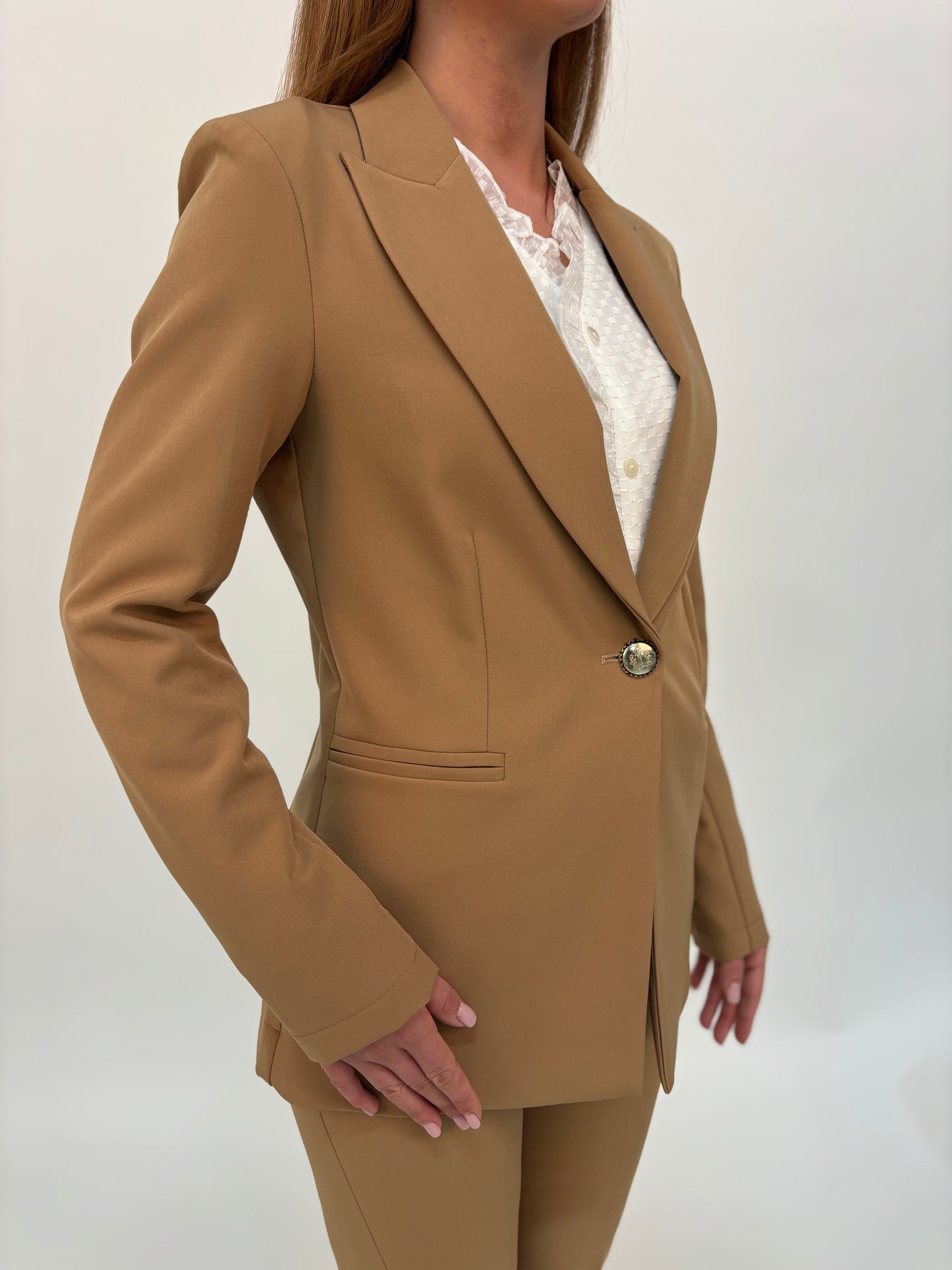 Maryley Giacca ad un bottone CAMMELLO