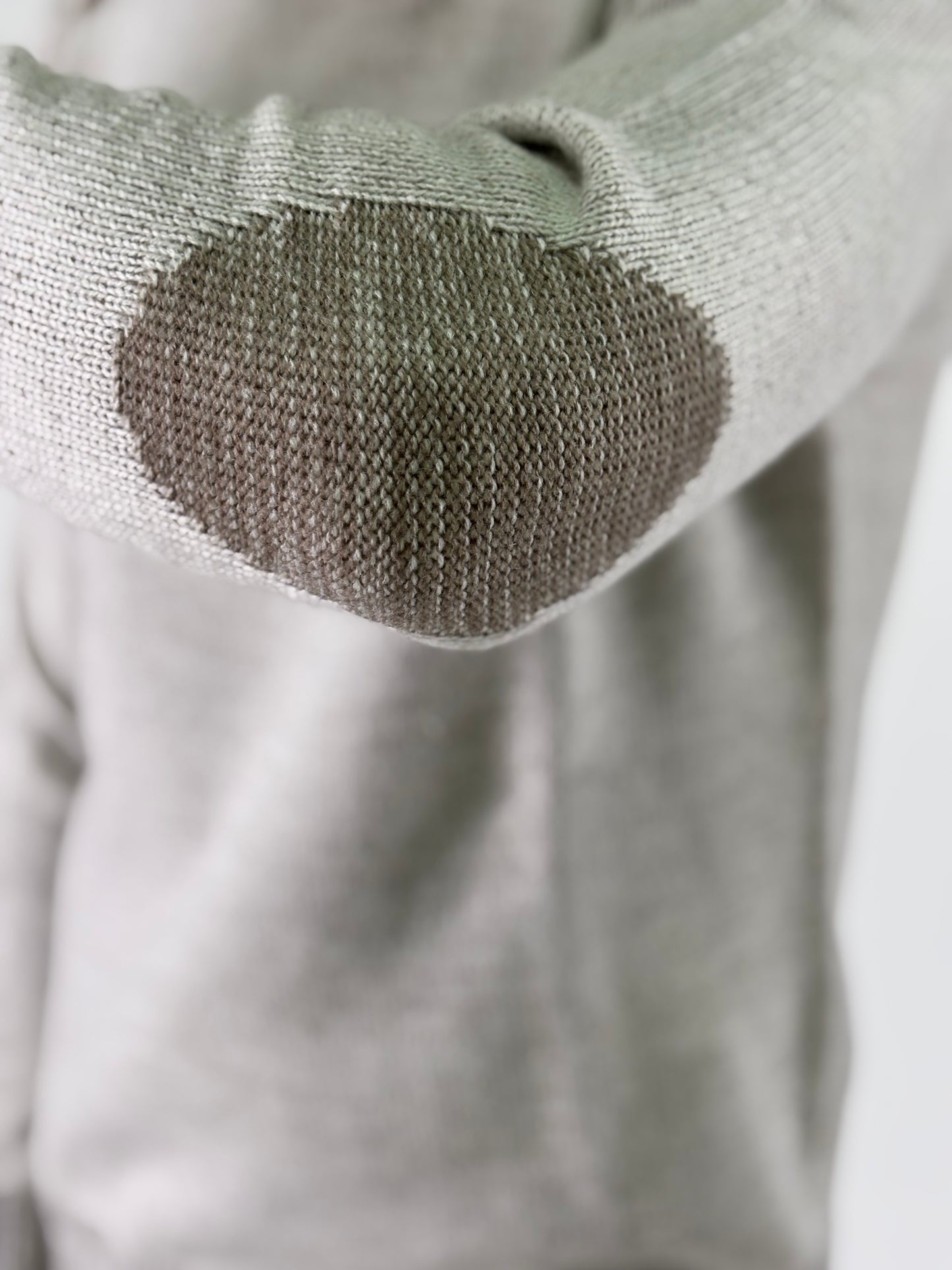 Loft 88 Maglia ml girocollo con taschino melange BEIGE