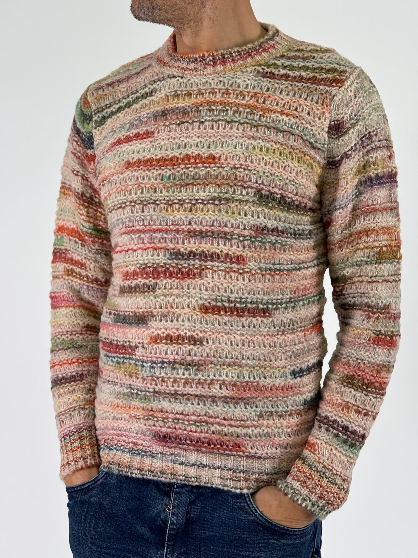 Berna Maglia girocollo in lana FANTASIA