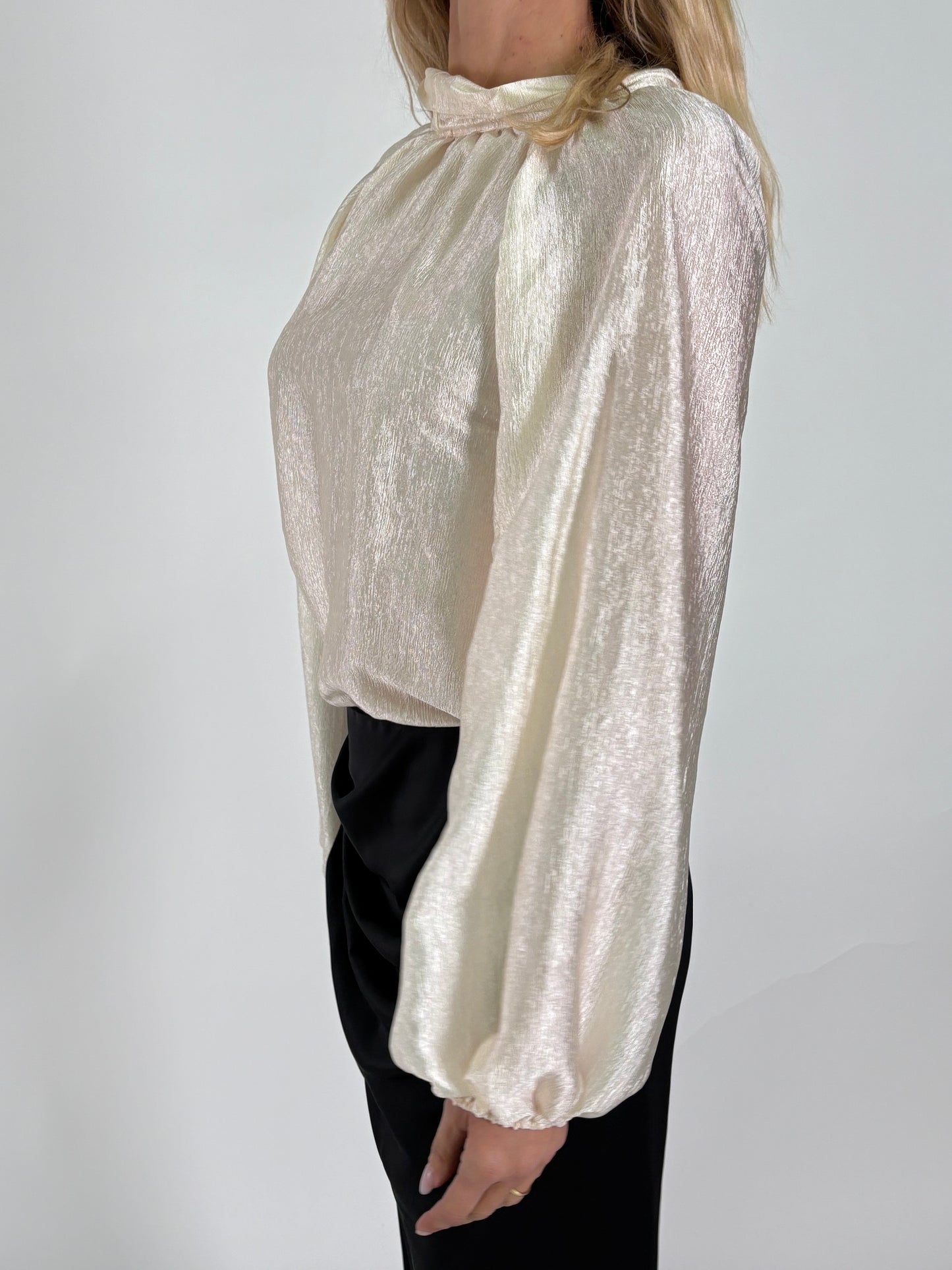 Tensione In Blusa ml fiocco dietro AVORIO