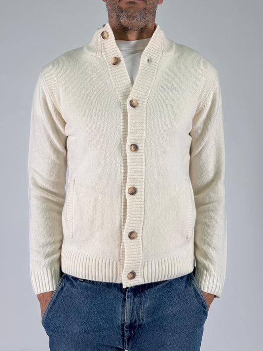 Sporting Mare Cardigan con tasche PANNA