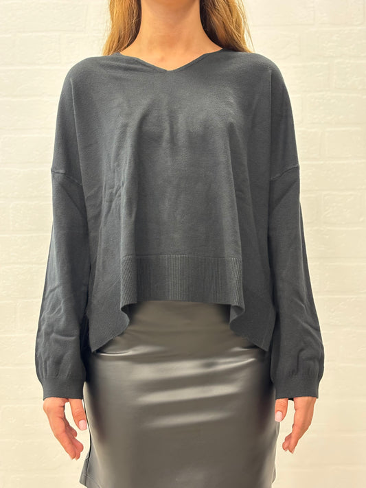 Griffai Maglia ml con collo V NERO