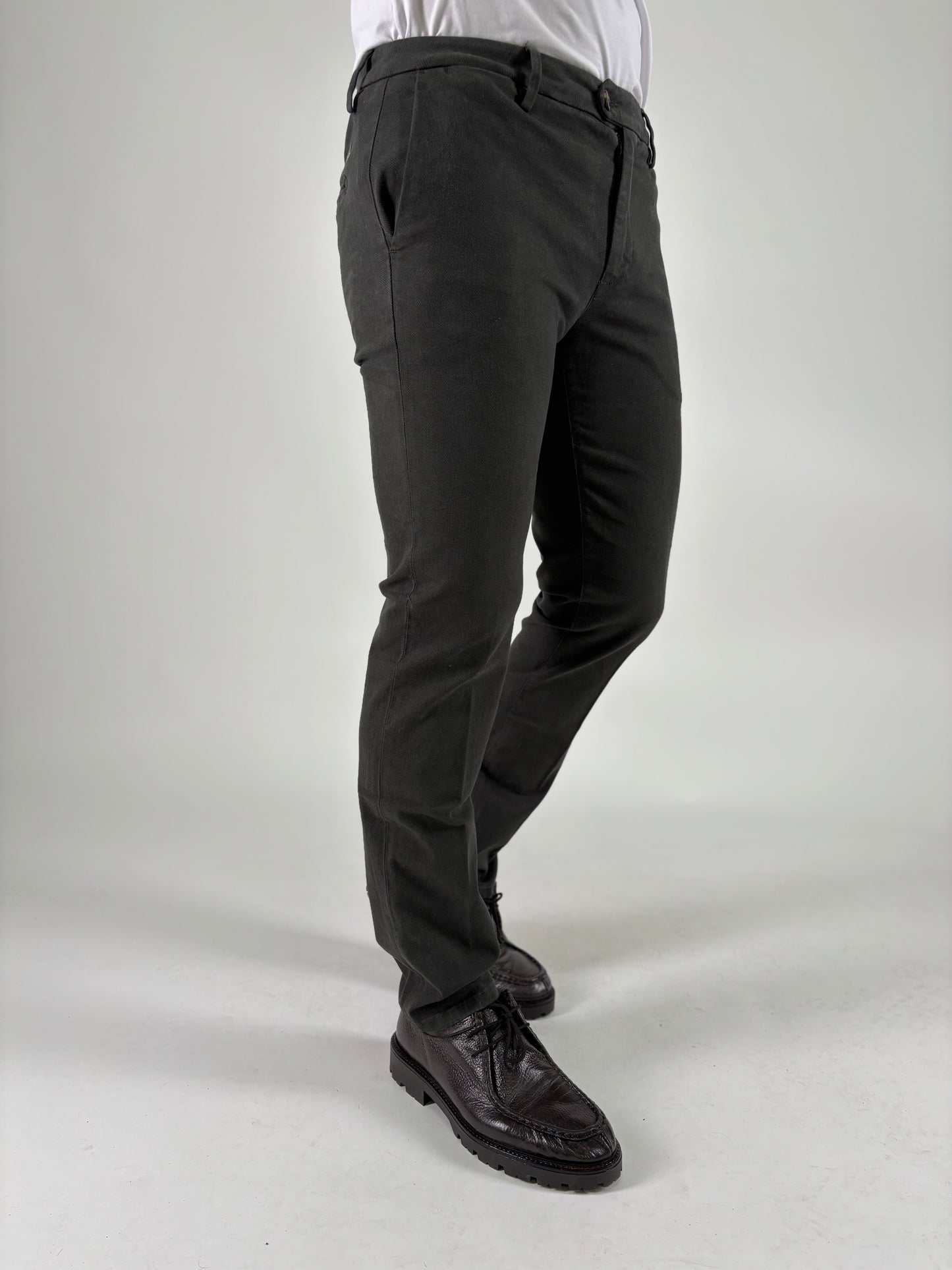 Teleria Zed Pantalone spinato slim VERDE