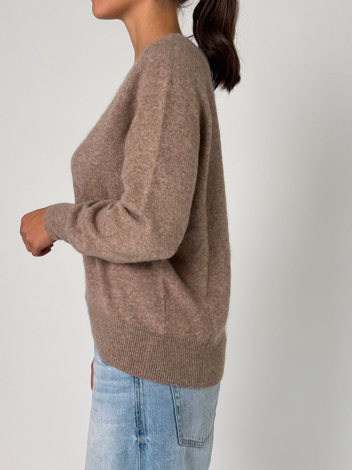 Maglia V lana/cashmere