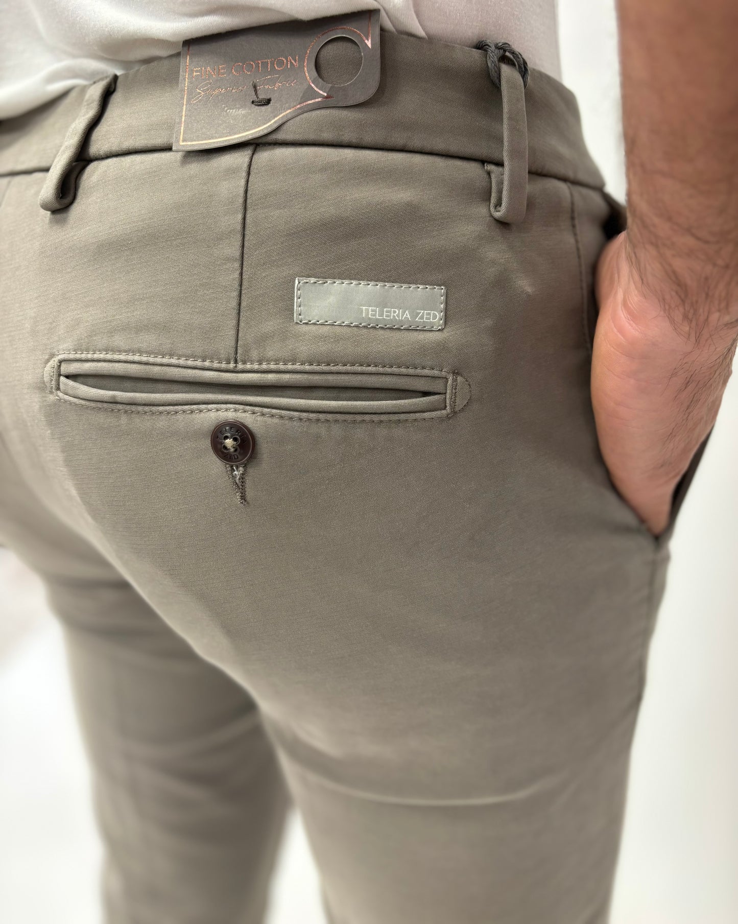 Teleria Zed Pantalone chino GRIGIO TALPA