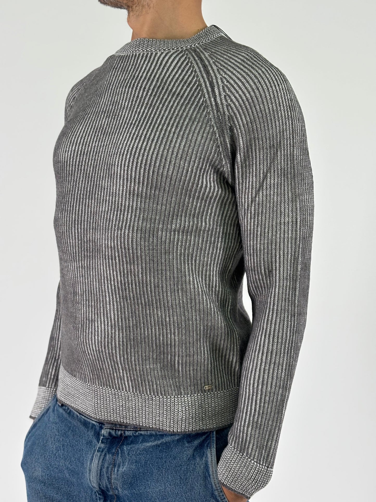 Markup Maglia ml girocollo m. inglese PANNA/GRIGIO