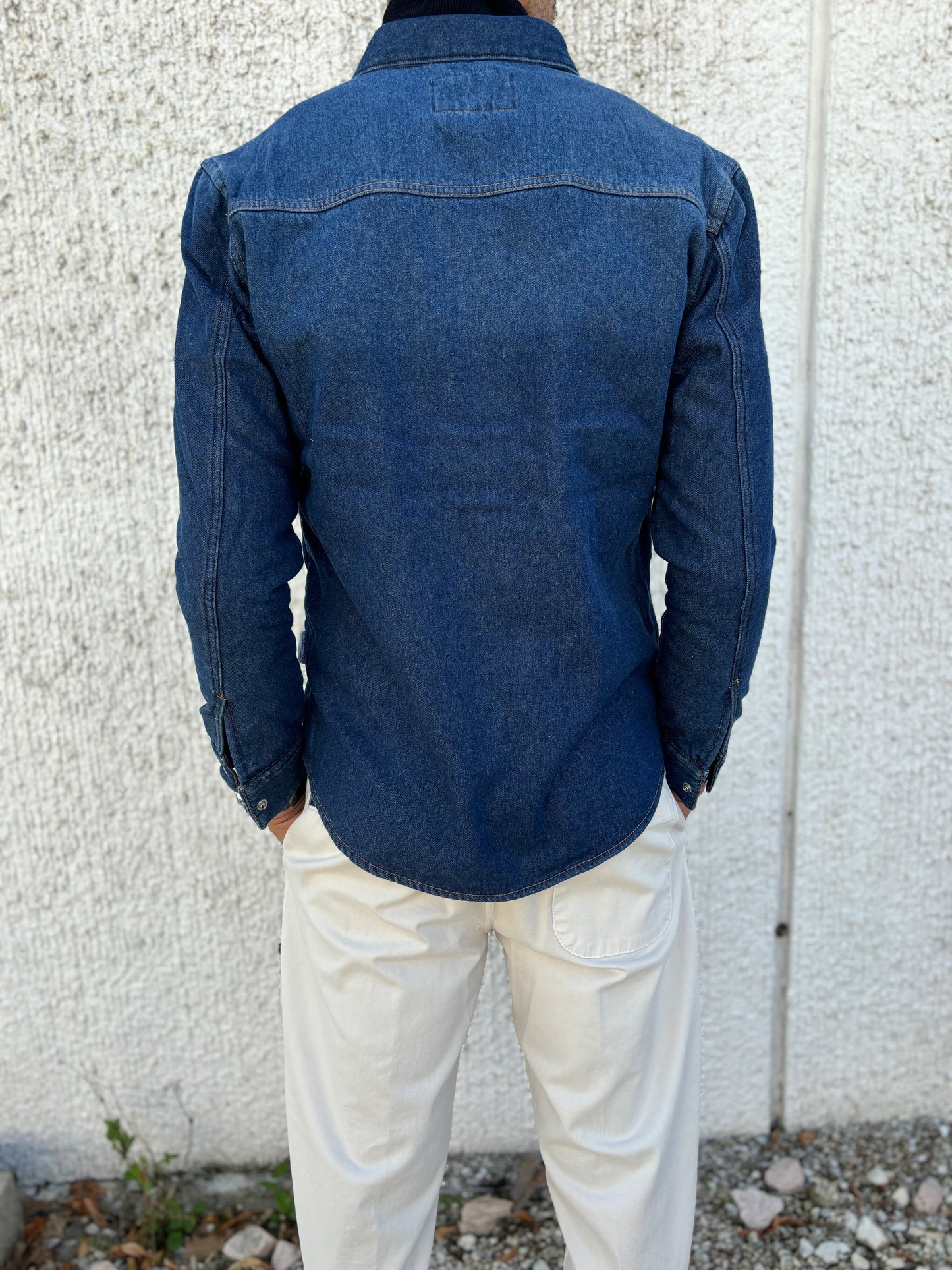 Berna Overshirt denim interno orsetto DENIM