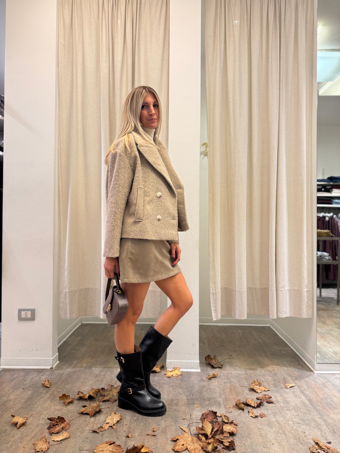 Susy Mix Cappotto lana cotta BEIGE